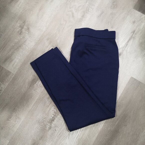 Jones New York Signature Ladies Size Large Navy Pull On Style Pants / Leggings - Picture 8 of 11